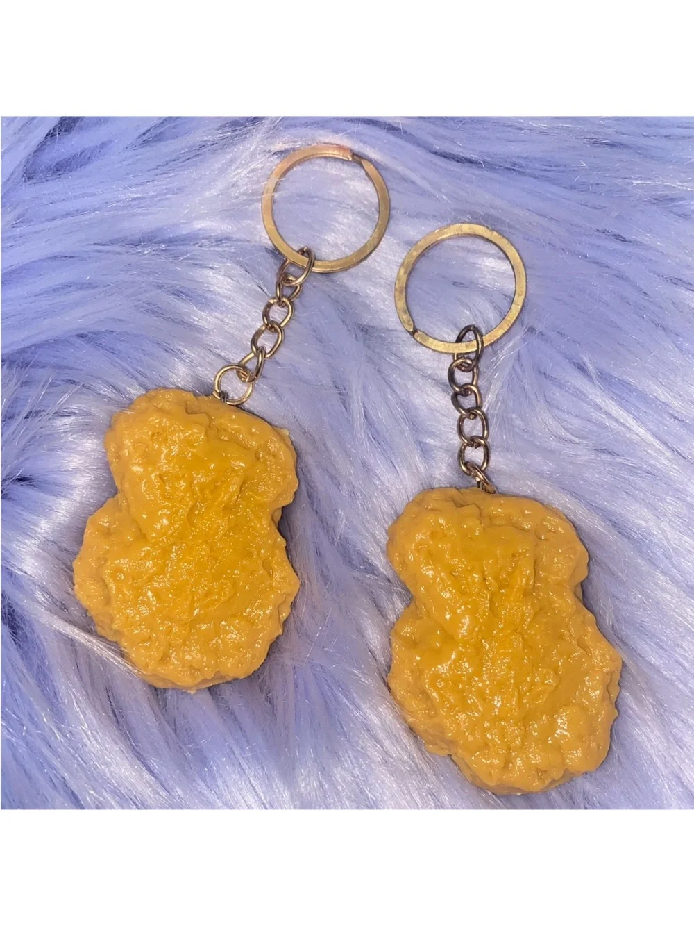 Chicken Nugget Keychain Charm - Women Accessories